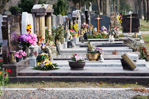 Grabstein am Friedhof