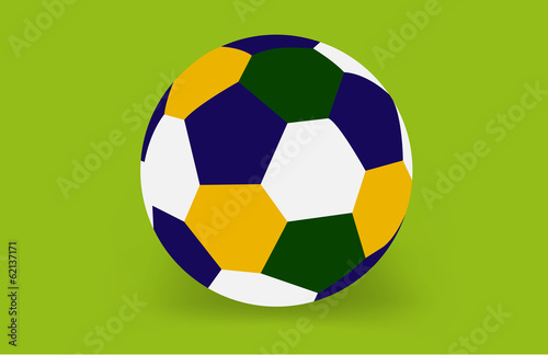 Soccer ball of Brazil 2014  vector