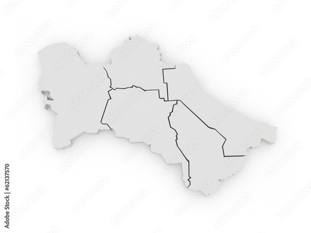 Map of Turkmenistan