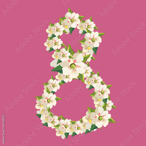 8 march floral background