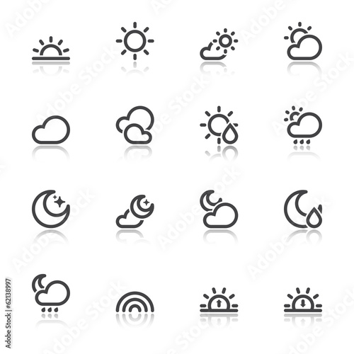 Nice weather symbols