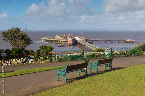 Foto English Victorian Birnbeck pier at Weston-super-Mare England