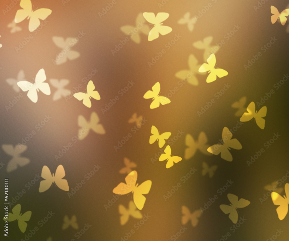 Butterflies Bokeh Image