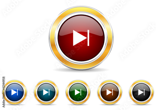 next icon vector set
