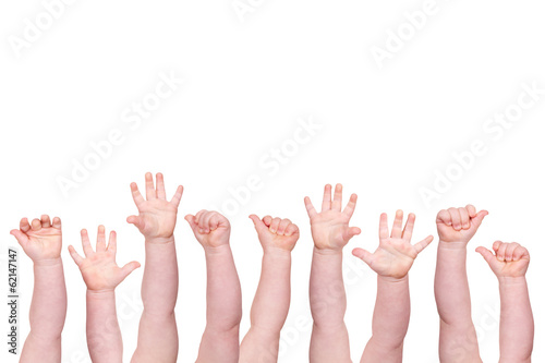 concept of baby hands