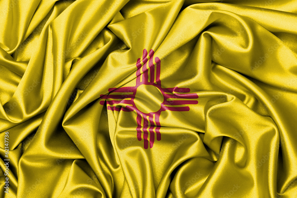 Satin flag, three dimensional render Satin flag, three dimensional render