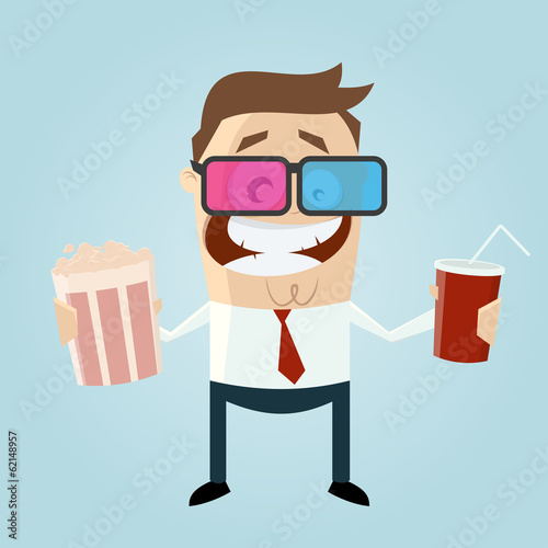 kino 3D popcorn cola mann