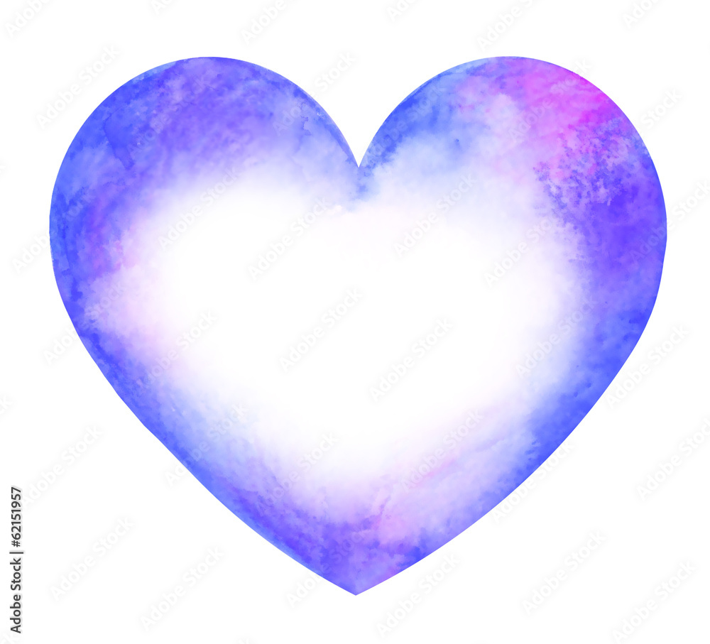 Blue Heart shaped card