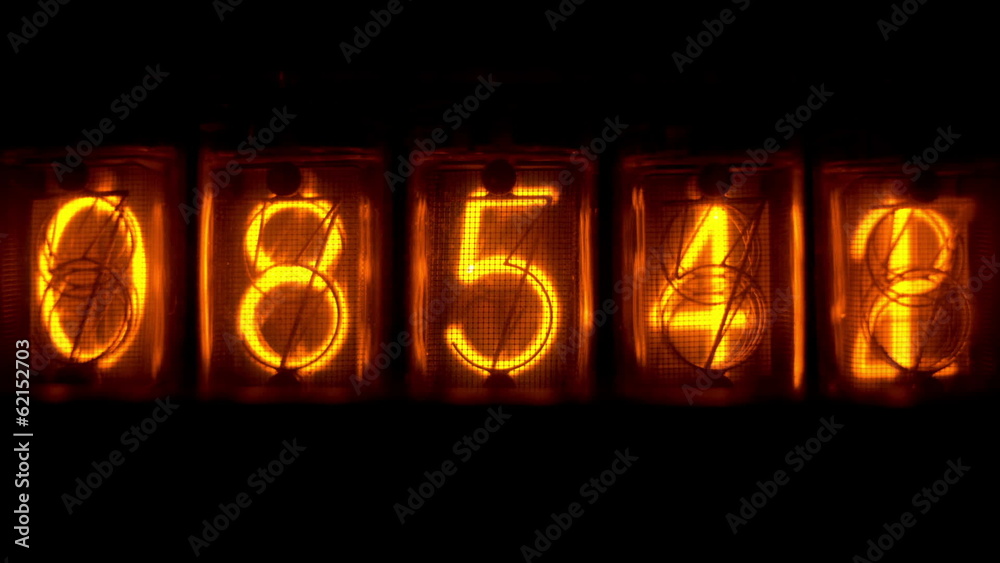 numerical counter number sequence nixie tube numerical counter number sequence nixie tube