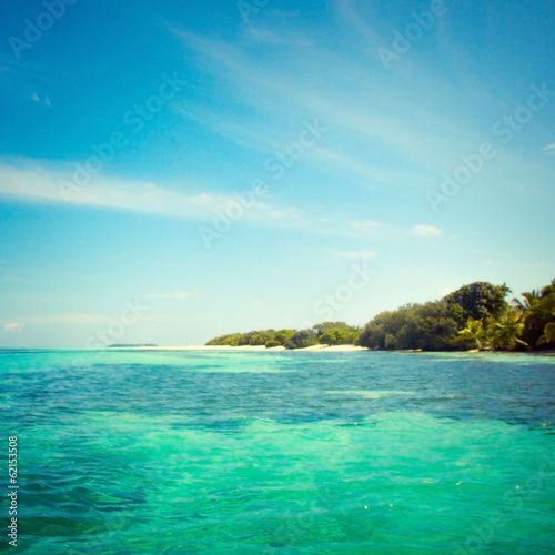 Tropical sea water in Maldives