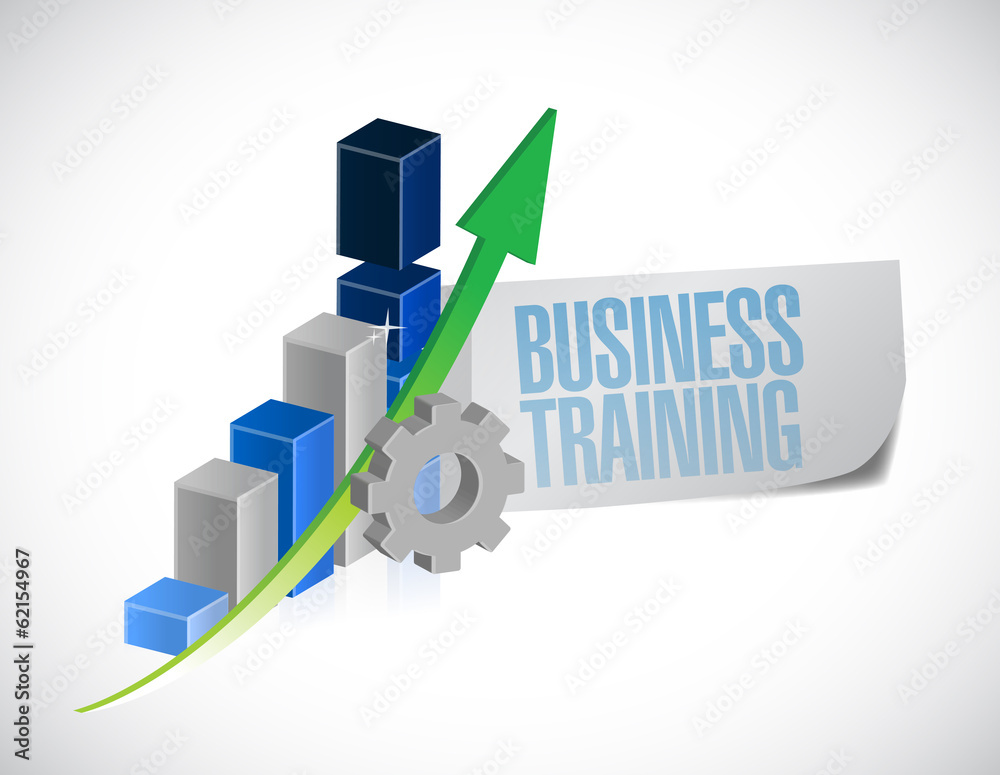 business training sign illustration design business training sign illustration design