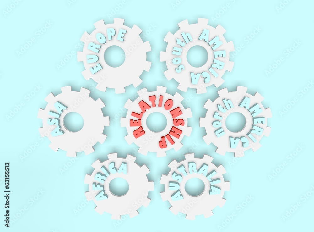 relationship icon and gears