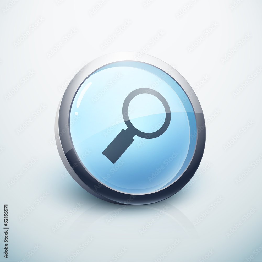 Vecteur Stock icône bouton internet loupe zoom | Adobe Stock