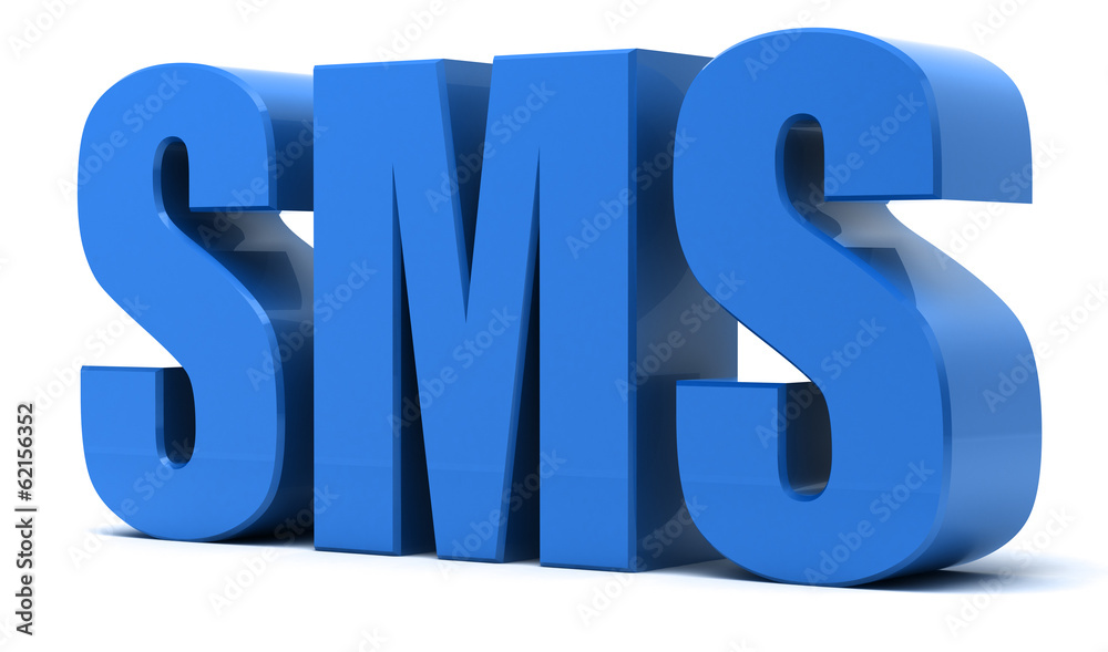 SMS 3d text - Short Message Service SMS 3d text - Short Message Service