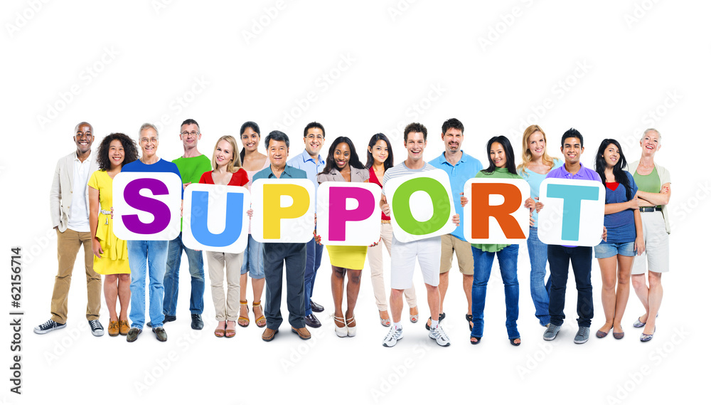 Group of Multiethnic World People Holding Group of Multiethnic World People Holding