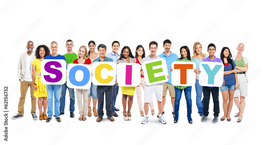 Group of Multiethnic World People Holding Group of Multiethnic World People Holding