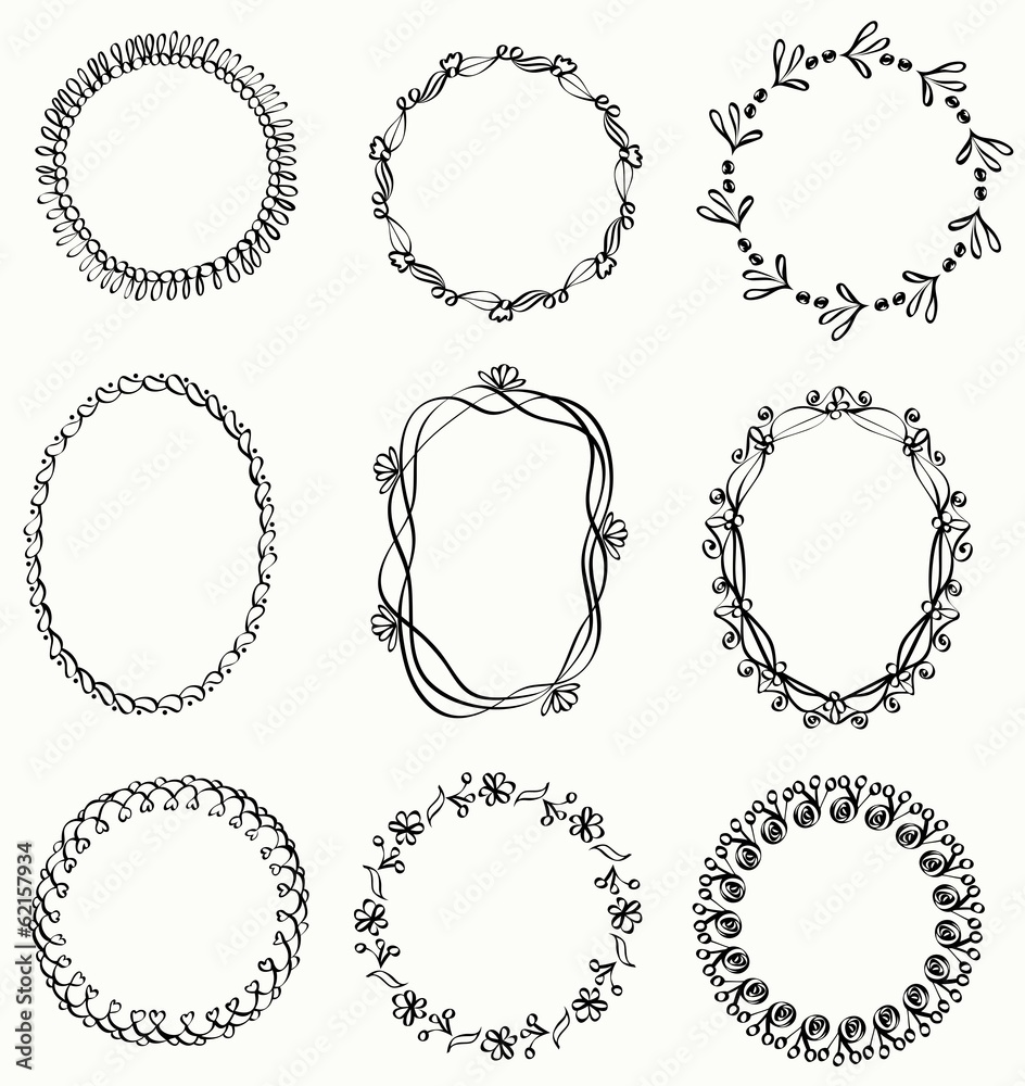 Obraz premium Illustration of Hand-Drawn Doodles and Design Elements.
