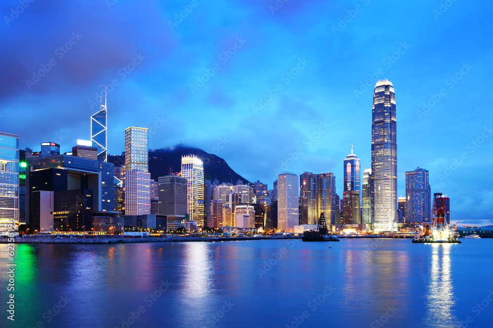 Naklejka premium Hongkong