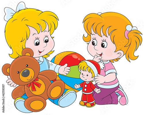 Girls playing