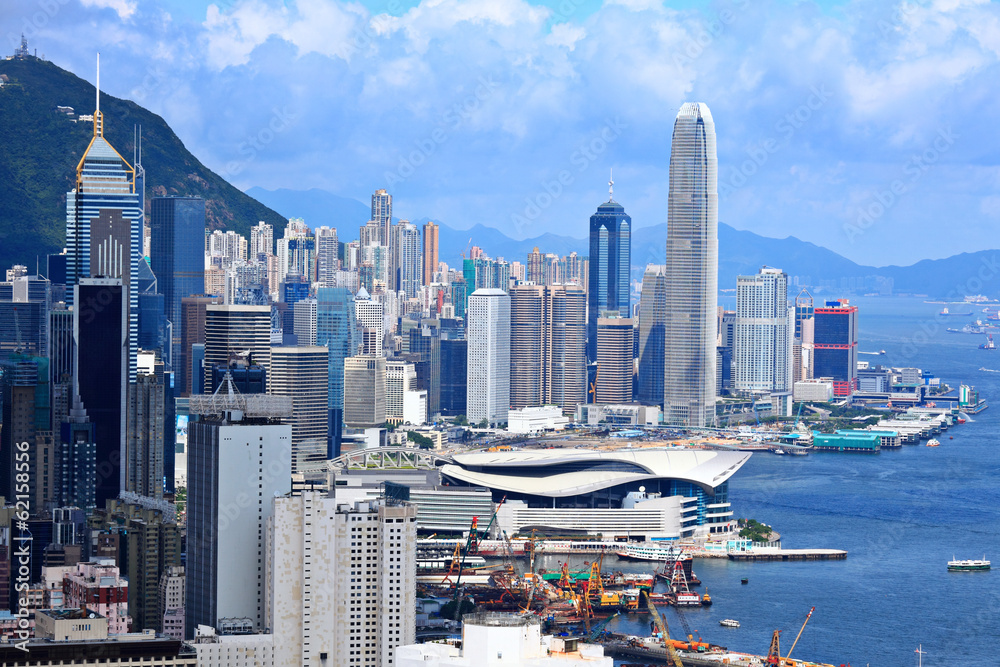 Fototapeta premium Hong Kong central business district