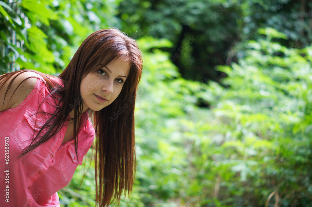 Naklejka premium Portrait of a charming and lovely girl