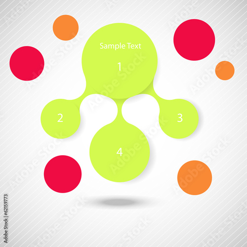 metaball colorful round diagram infographics photo