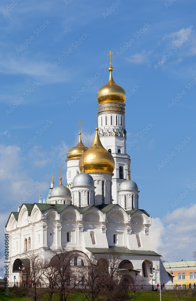 Moscow Kremlin, Ivan Velikogo's belltower in the spring