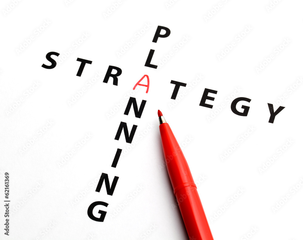 Crossword for planning strategy