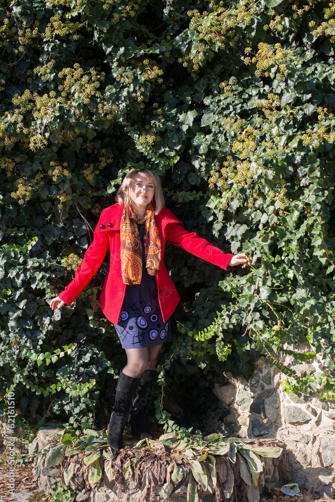 Young beautiful girl on a walk in the country Young beautiful girl on a walk in the country