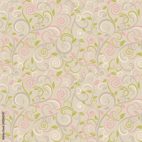 Floral abstract background, seamless