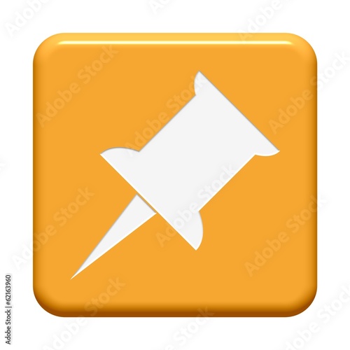 Oranger Button: Pin-Symbol