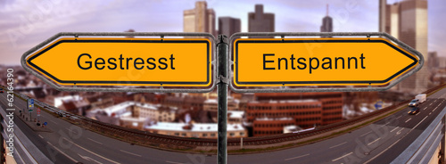 Fotografie Strassenschild 13 - Entspannt