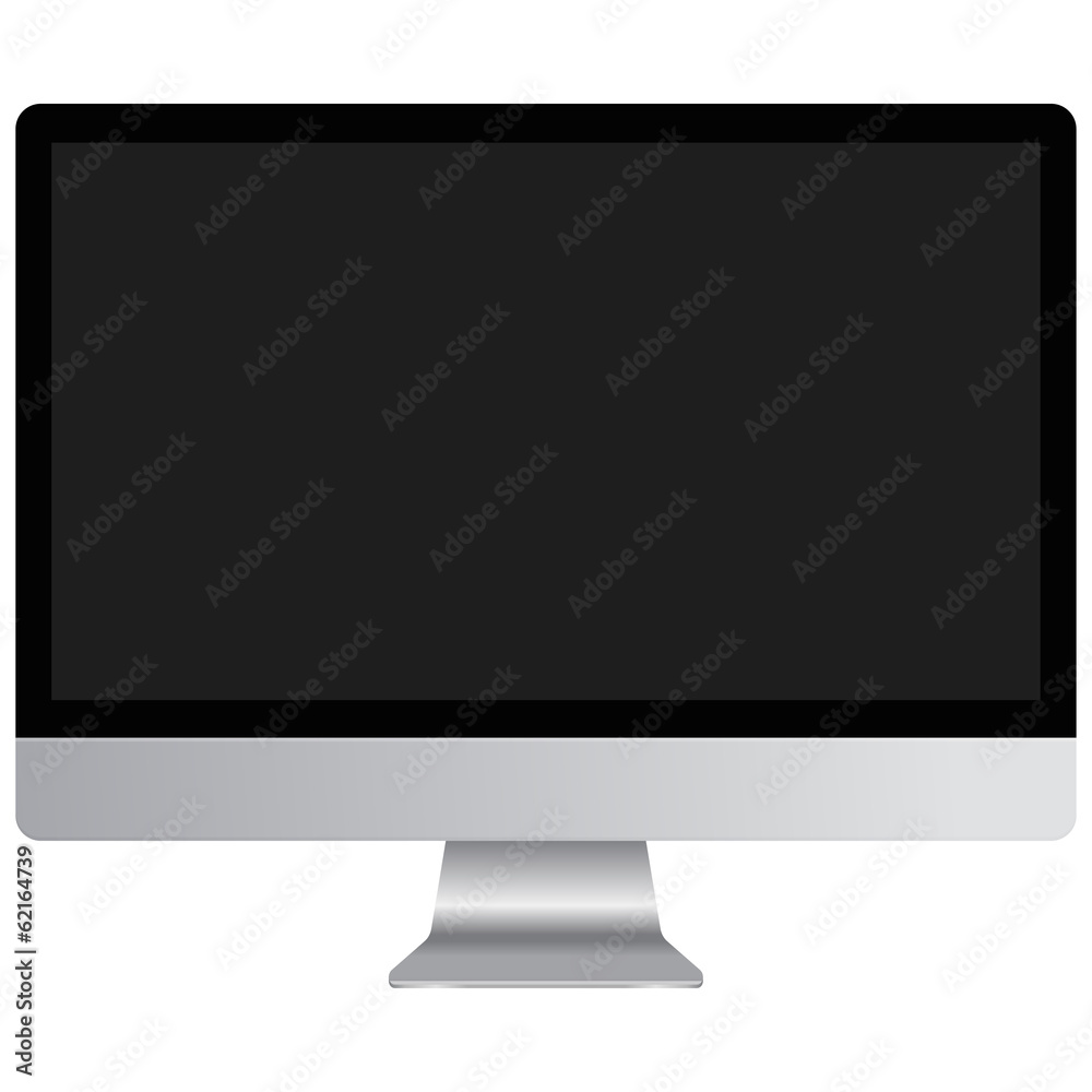 computer screen display isolated on white background computer screen display isolated on white background