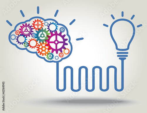 Birth of IDEA. Concept background.