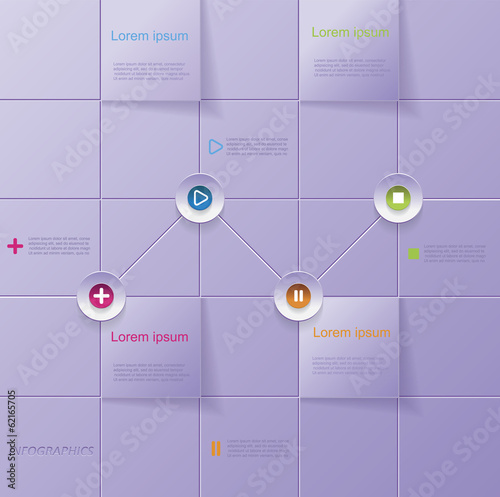 Modern vector infographic template design for your business pres