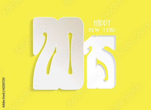 Happy new year 2015 creative greeting card design