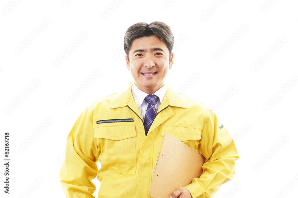 笑顔の労働者 笑顔の労働者