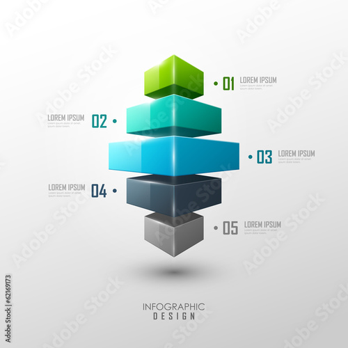 Vector infographic or web design template