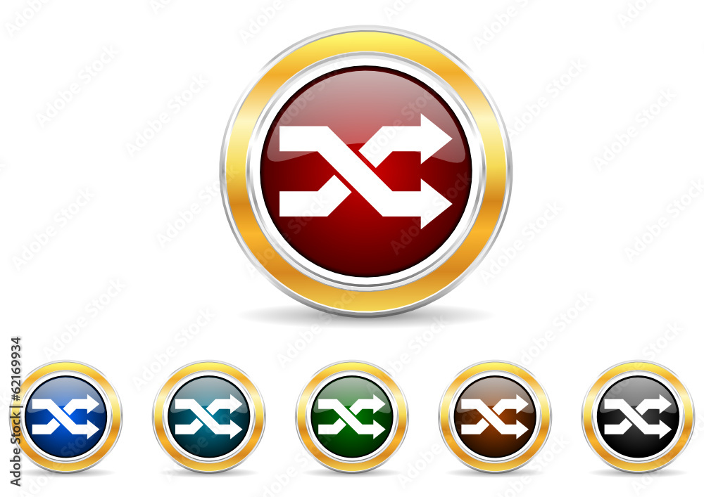 aleatory icon vector set aleatory icon vector set