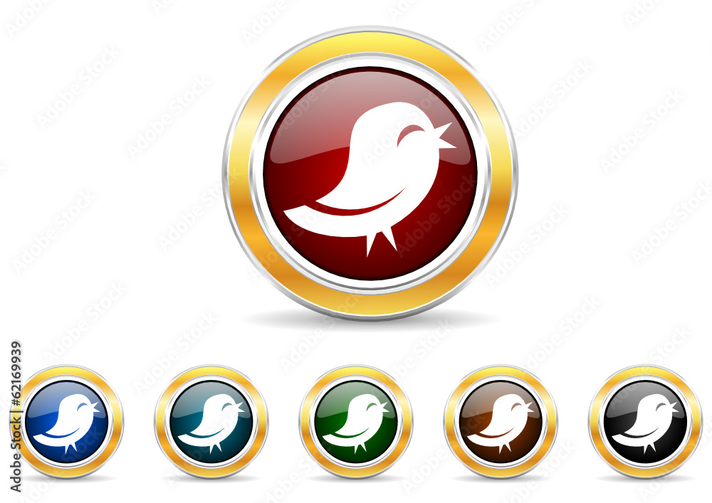 twitter icon vector set twitter icon vector set
