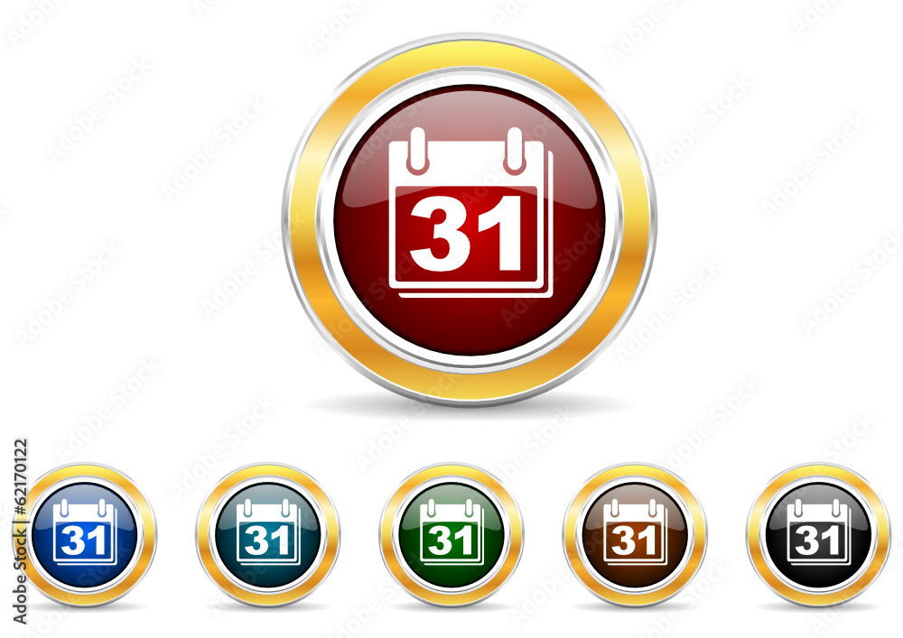 calendar icon vector set