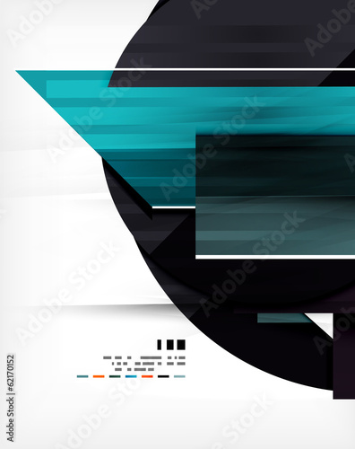 Geometric shape abstract business template