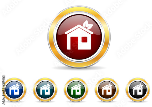 house icon vector set