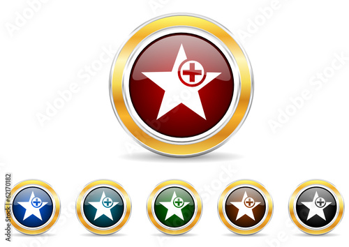 star icon vector set
