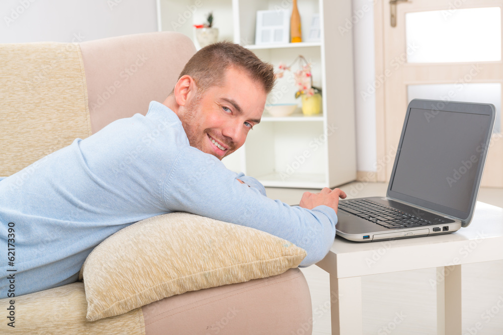 Young woman with laptop