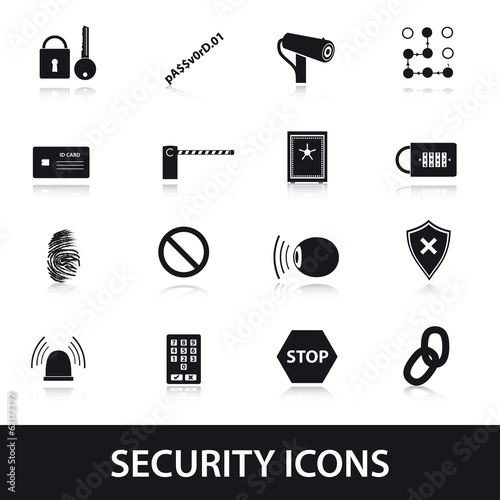 security icons set eps10