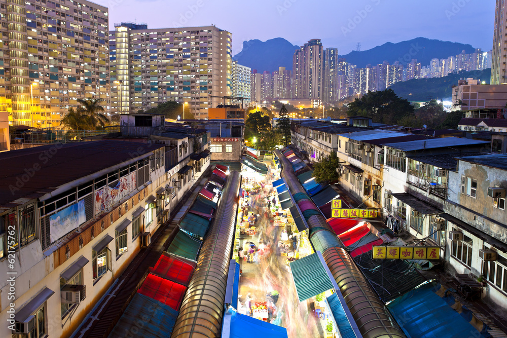 Obraz premium Local market in Hong Kong