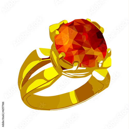 a ring with a stone