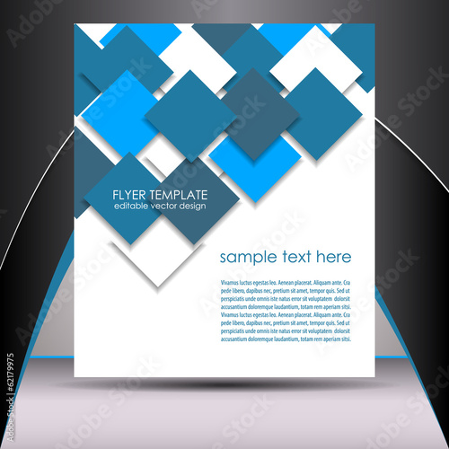 Professional business flyer template or corporate banner