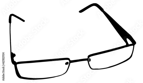Black silhouette of glasses